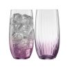 Galway Crystal - ERNE HIBALL PAIR AMETHYST