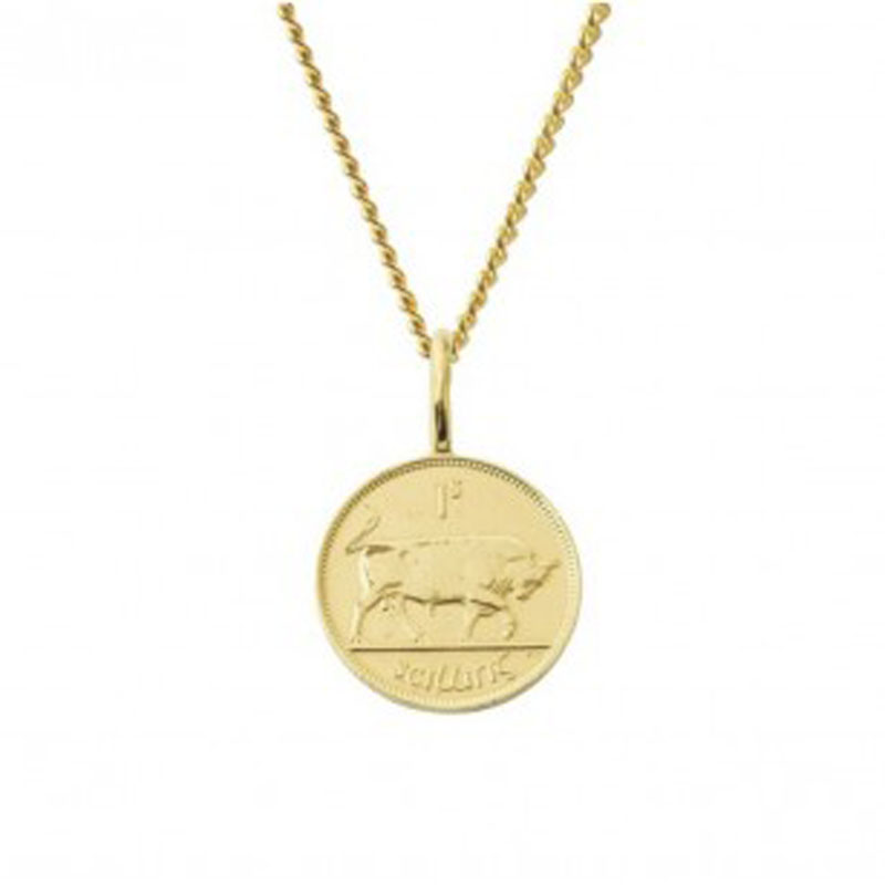 Unique Irish Shilling Coin Necklace 