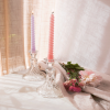 Killarney Crystal Trinity Candlestick Pair