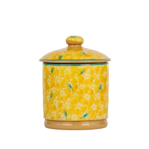 Lawn Yellow Lidded Sugar Bowl